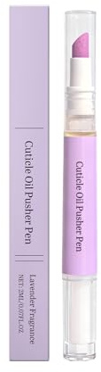 2 in 1 Nagelhautentferner Stift, Cuticle Pusher Pen, Nagelhautschieber Ölstift für trockene Nagelhaut, Pflegender Cuticle Oil Pusher Pen, Pflege zur Trockene und Beschädigte (#1, 1PCS)