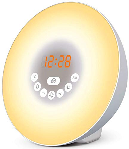 Top Life Réveil Lumineux - Simulateur d'aube - Avec Option Afficheur Eteint - Vivez des Matins Plus Zen - Reveil Lumière Progressive (TL-850)