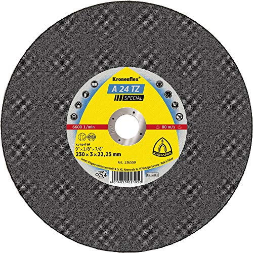 25 x Klingspor A 24 TZ Trennscheiben, 180 x 3 x 22,23 mm gerade