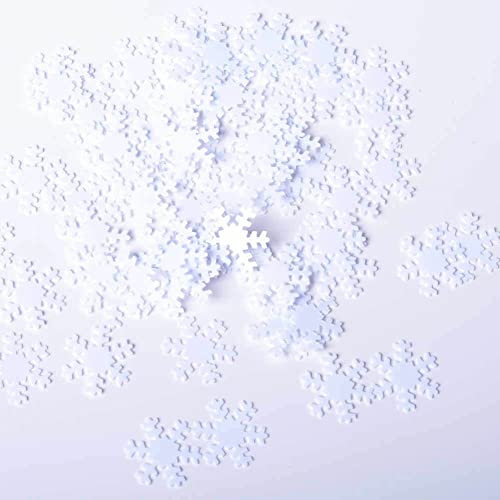 Weiße Schneeflocke Konfetti Weihnachten Konfetti für Weihnachten Party Geburtstag Hochzeit Party Mall Events und Winter Eis Schnee Party (18 mm)