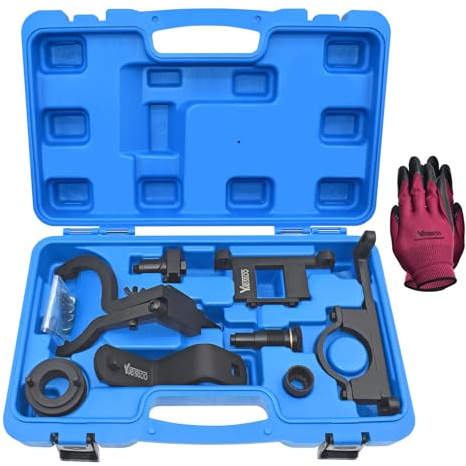 Yuesstloo Camshaft Timing Tool Kit, Compatible with Ford Land Rover Explorer Mustang Ranger Mercury Mountaineer L3 Mazda 4.0L V6 4015CC SOHC V6, with Carrying Case & Gloves