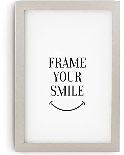 MONFRAME Bilderrahmen Modern - 59,4x84 (DIN A1) cm - Aluminium Optik - mit Acrylglas