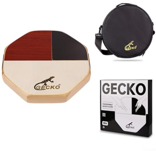 DAZZLEEX Leichte Cajon-Trommel, leichte Cajon-Trommel mit hohem Bongo, handgefertigte Cajon-Trommel aus Holz Bongo & Snare, Birke & Wood Mix, leicht