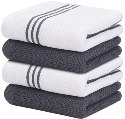 Scrub Mommy 4/6 Uds Toalla de Cocina, Toalla de Cocina, paño Absorbente, paño de Limpieza doméstico Suave y seco Bayetas (Color : Dark Grey-01)