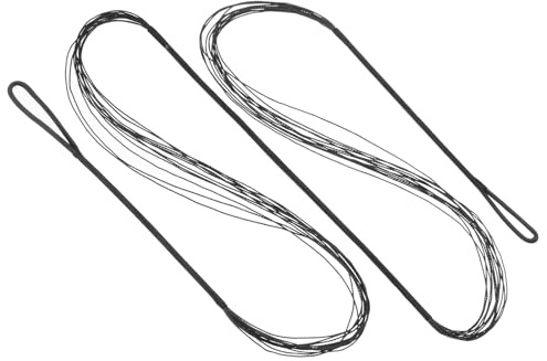 PATIKIL Remplacement de Corde d'arc, Corde d'arc Recourbée à 12 Brins pour Arc Classique Traditionnel AMO de 55 Pouces, Noir