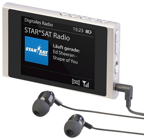 Radio de poche DAB+/FM rechargeable DOR-350.mini avec écouteurs [VR-Radio]