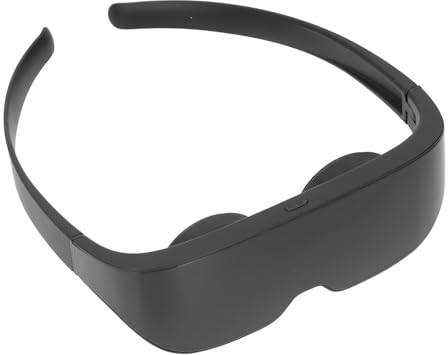 Lunettes AR, Lunettes VR 3D avec écran 4K HD, Lunettes d'affichage vidéo à Distance interpupillaire et Longueur focale réglables Lunettes de réalité virtuelle 2.4G 5G Dual Band