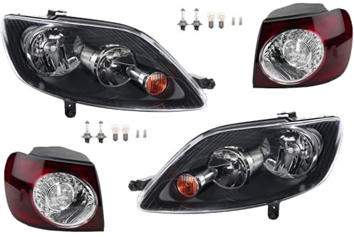 Johns, Scheinwerfer Heckleuchten Set Links Rechts passend für VW Golf V PLUS Leuchtmit.