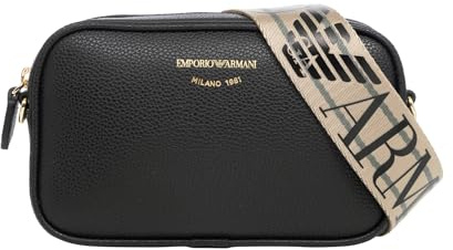 Emporio Armani Myea Sac à bandoulière pour femme Noir - Argent, Noir/argenté, One Size