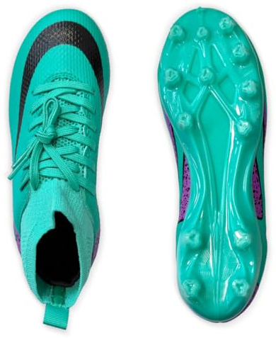 IFIKK Fotbollsskor herr Spike Cleats Athletics Spikes fotbollsskor unisex barn träningsskor professionella sneakers utomhus sport fotboll stövlar tävling, Hög stil 29, 36 EU