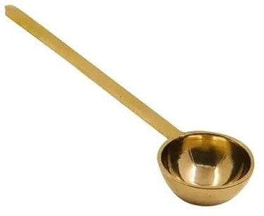 BRACOP® Brass Spatulas 1 Pcs Cooking Spoon Serving Utensils Cooking Tools Metal Spoon Spatulas Set of 1 Pcs Indian Cookingware Kitchen Accessories Metal Spatula Serving Spoons Food Spatulas