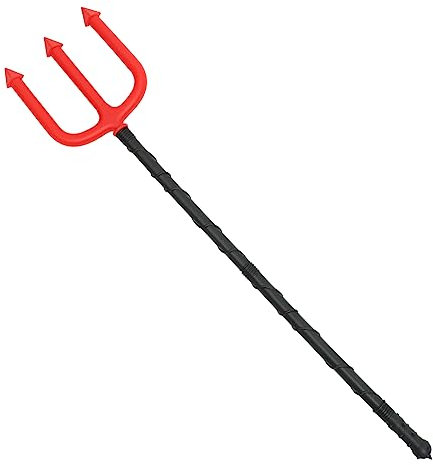 DEARMAMY Tenedor del De Halloween Tridente De Juguete para Decoración Traje De Cosplay De Halloween Hoz Accesorio De Disfraz De Tenedor De Tono Bocina Cuerna Cazo El Plastico