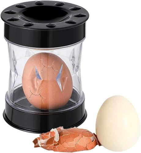 Apriuova a mano per uova sode,nuovo separatore guscio d'uovo, adatto per uova di gallina e quaglia, agitare per una facile rimozione del guscio