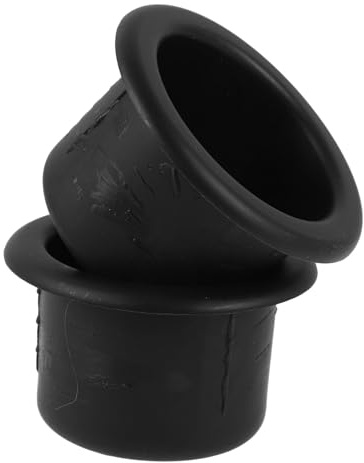 HOLIDYOYO 2 Pezzi Portabicchieri Inserti per e Barca Portabicchiere Recessed con Accessori e Resistenti per Camper e Yacht Facili da Installare