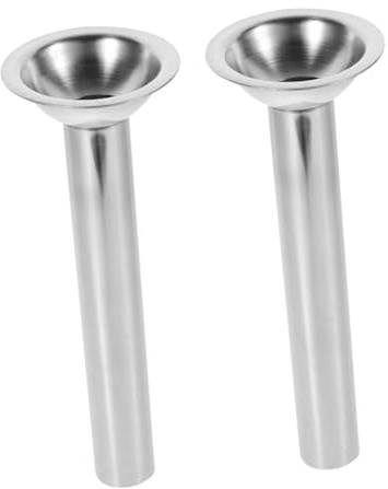 COLLBATH 2pezzi Imbuto in Acciaio Resistente Per Insaccatrice Salsiccia Tubo Sostitutivo Per Tritacarne Accessori Per Insaccatrice Lavabili in Lavastoviglie Utensile Per Insaccatura Di Sals