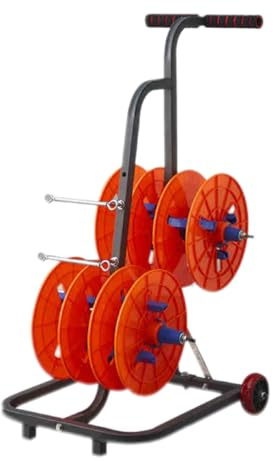 Cable Reel Holder And Dispenser,Transportable Wire Spool Rack and Cable Reel Holder Dispenser for Electrical and Industrial Use - Heavy-Duty, Space-Saving Organizer for Retail and Workshop