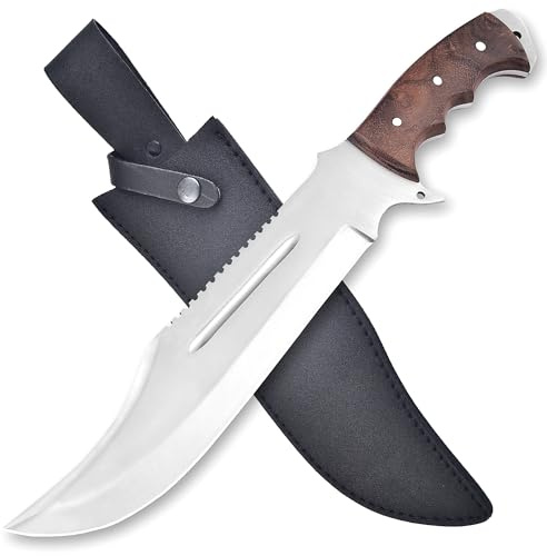Handmade Edelstahl Full Tang JAGDMesser Camping Scheide handgeschmiedetl MAQ3105