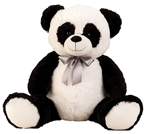 Lifestyle & More Großer Pandabär Kuschelbär XL 80 cm groß Plüschbär Kuscheltier Panda samtig weich