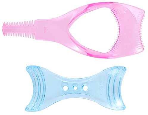 Lurrose Aplicador De Pestañas Y Rímel Con Peine Doble Plantilla Para Delinear Ojos Guía De Contorno Ocular 2 4.13X1.57 Pulgadas Para Maquillaje Diario Y Profesional