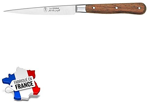 Les Colis Noirs LCN - Saigne Poulet INOX Manche Bois Palissandre La Fourmi - Ustensile Cuisine Couteau Saigner Tue-Coq Volaille - 523