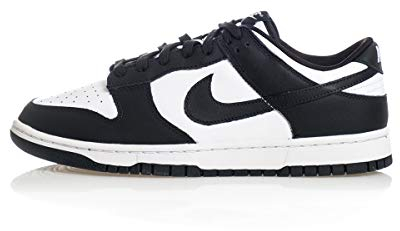 Nike Herren Dunk Low Retro Sneaker, Weiß Schwarz und Weiß, 44 EU