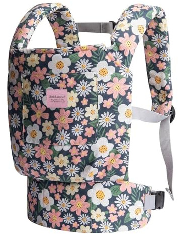 Bebamour Portador de muñecas para niños, bolsa de almacenamiento para accesorios de muñecas, mochila de juguetes de peluche, portabebés, flor verde