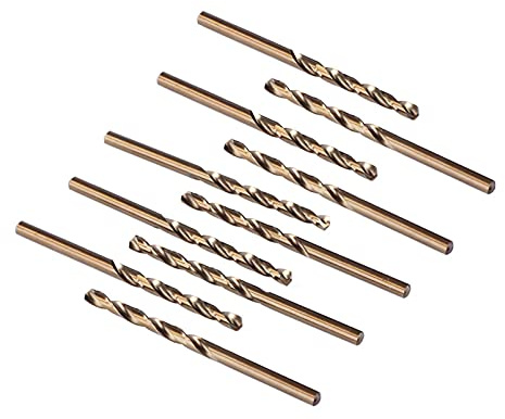 Anawakia 10 Stück M35 HSS Cobalt Bohrer HSS-Co Bohrer Set Spiralbohrer Bohrer Stahlbohrer Metallbohrer Ø (6mm)