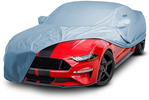 iCarCover Custom Car Cover for 2005-2023 Ford Mustang, Waterproof All Weather Rain Snow UV Sun Protector Full Exterior Indoor Outdoor Car Cover