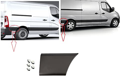Panneau de Moulure Bande Trim Droit Arrière (Châssis Court - L1 & L2) pour Master III, Movano, NV400 2011-2021 OE: 768F30005R