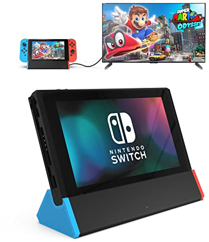 SiWiQU Switch Docking Station Kompatibel für Nintendo Switch/OLED, Switch TV Dock mit 4K HDMI Port Type-C 2xUSB Port, Switch Ladestation Ständer Ersatz für offizielle Switch Dock [Nicht für Switch 2]