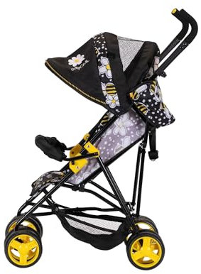 Daisy Chain Zipp Zenith Dolls Pushchair - For ages 6-13 years old. Adjustable handles from 89-95cm (Bumblebee)