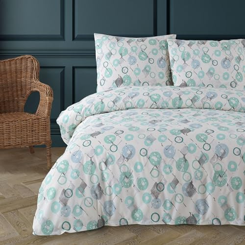 Buymax® Bettwäsche 200x220 80% Baumwolle, 20% Polyester 3-Teilig Bettbezug - Bettwäsche Set 200 x 220cm mit 2 mal Kissenbezüge 80x80cm, ÖKO-TEX Baumwollmischung-Bettdeckenbezug mit Reißverschluss