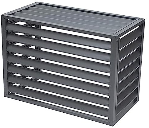 Bâche de protection pour fenêtre extérieure en aluminium avec persiennes autoportantes pour équipement de piscine, barrière grise pour espace extérieur, 110 x 15 cm