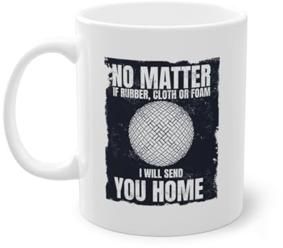 I Will Send You Home Gioco Giocatore Tazza di Caffè | Prison Ball Team Coppa di Gölkerball Bianco (06899B)