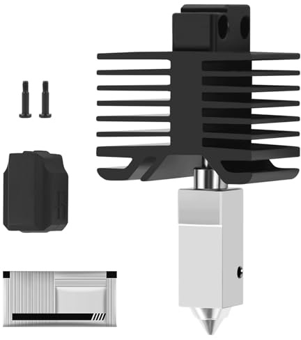 X1 P1 Hotend 0.6mm Compatible with Bambulab X1/P1/X1C/X1E/P1S/P1P Stampante 3D Alta Temperatura e Velocità Ugello Acciaio Temprato +Blocco Di Riscaldamento Struttura Integrata