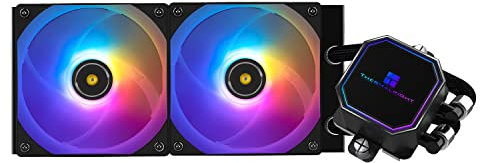 TR-Frozen Prism 240 Black ARGB AIO Water Cooler,Liquid CPU Cooler, 2×120mm PWM Fans Water Cooling System,1850RPM High Speed,Compatible With AMD/AM4/AM5 & Intel LGA115X/1200/20XX/1700