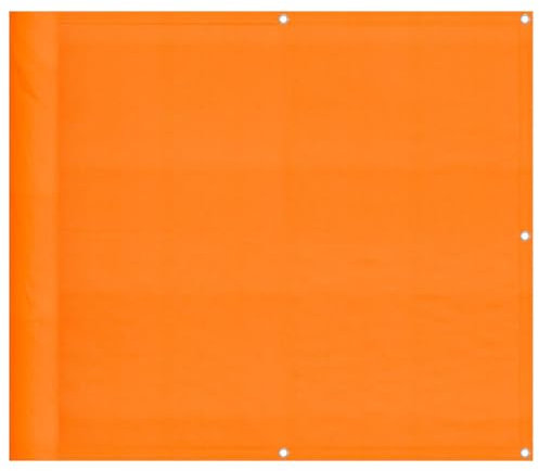 vidaXL Balkon-Sichtschutz Orange 90x800 cm 100% Polyester-Oxford, Balkonsichtschutz, Balkonbespannung, Balkon Windschutz, Sichtschutz