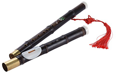 Bambusflöte Dizi Bu Wu traditionelles chinesisches Musikinstrument mit dekorativem chinesischem Knoten speziell für Anfänger