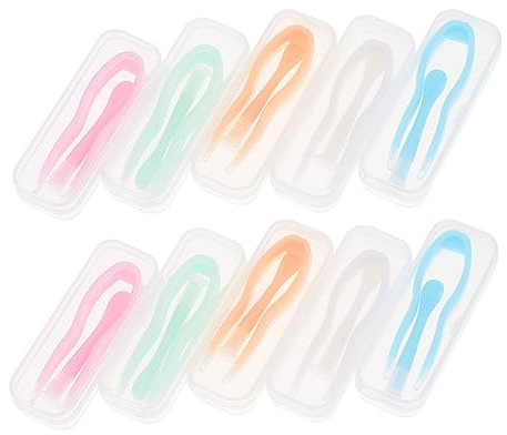 WRITWAA 1 Kit De Outils Pour Lentilles De Contact Avec Ventouse Et Pince Accessoires Et Hygiéniques Pour Port Retrait Lentilles De Couleur Pour Voyager 10 Pièces