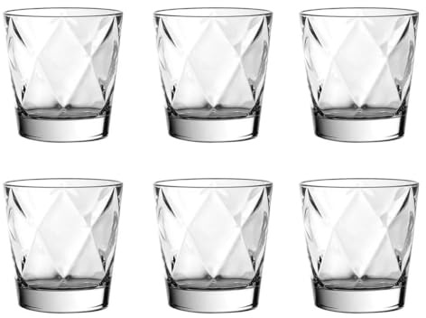 VIDIVI Vetri delle Venezie Set 6 bicchieri 370 ml, in vetro trasparente (Concerto, Acqua)