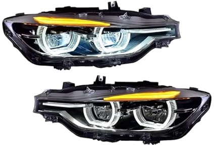 Per BMW F30 F35 Fari 320i 328i Serie 3 2013-2018 Gruppo Luci Anteriori DRL Allo Xeno Alogeno Luci Per Auto Faro Proiettore Anteriore(Alogeno)