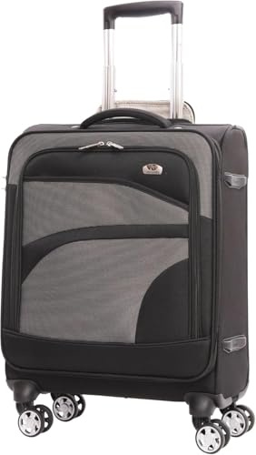 Aerolite 55x40x20 Expandable Ryanair Priority Cabin Suitcase, 4 Wheels