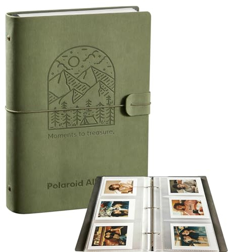 Álbum de fotos de 3 pulgadas, 180 bolsillos, libro de fotos, álbum de fotos de piel sintética, compatible con Fujifilm Instax Mini, Polaroid Z2300, Kodak Mini Shot 3 retro, tarjetas de fotos K-Pop