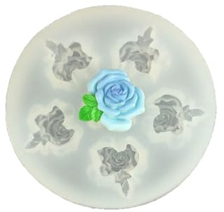 Stampo a forma di fiore in silicone per uso alimentare per decorare torte e gioielli, con margherite, rose, crisantemo, peonia, camelie, facile da rilasciare, strumenti da forno in silicone