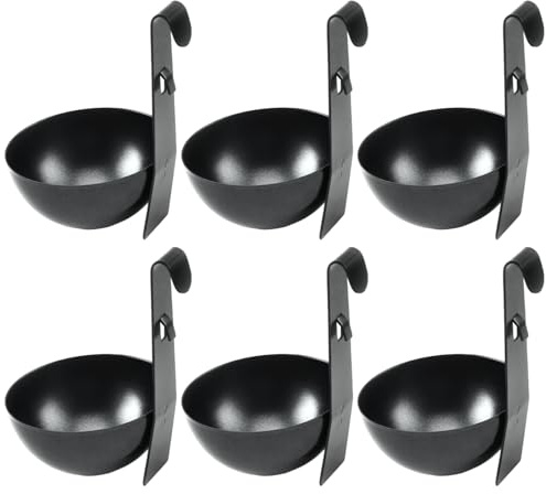 Takingup Cuociuova in Camicia, 6 Bicchieri da Appendere in Metallo, Accessori da Cucina per Cucinare Facilmente la Colazione - Macchina Camicia