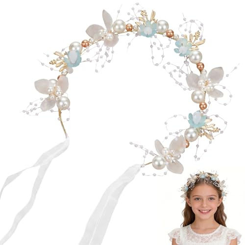 ARYIMYDP Corona Flores Niña Regolabile, Regalo Niña Comunion, Coroncina Fiori Flores para el Pelo per Capelli da Matrimonio, Compleanno, Festa
