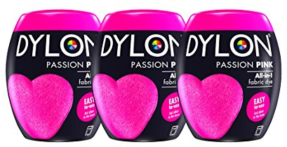 New Dylon 350g Passion Pink Machine Dye Pod 3 Pack