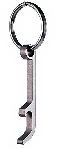 Ultra-Lightweight Titanium Keychain Bottle Opener with Key Ring | Rust-Proof and Durable Mini Beer Opener Tool for Keychain, Camping, Travel, EDC | Xthel XKBO-901