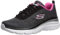 Skechers Fashion Fit-bold Boundaries, Scarpe da Ginnastica Donna, Nero Black Hot Pink Bkhp, 41 EU