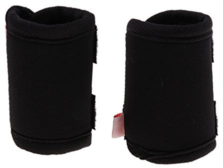 LOVIVER 2Pcs Hunde Kniebandage Knieschutz Bandage für Vorderbein oder Hinterbein, Größe, Schwarz S